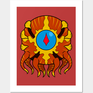 Beholder-Red Orange Posters and Art